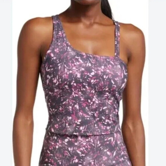 NWT!! Zella - Strapy Crop Tank Top - Pink - Size Medium - Picture 1 of 9